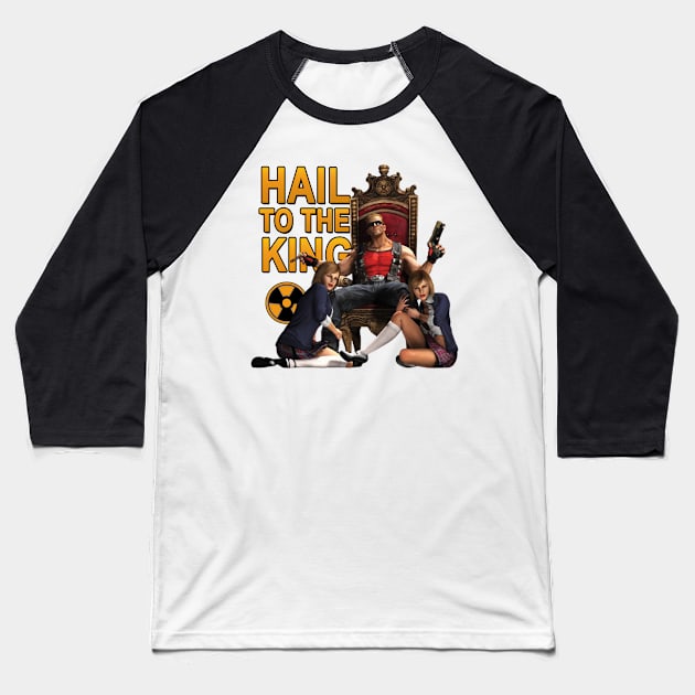 Duke Nukem - Hail to the King Baseball T-Shirt by red-leaf